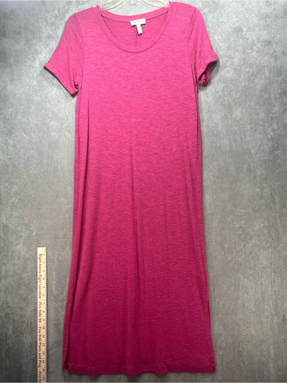 Jessica Simpson Pink Short Sleeve Midi T-Shirt Dress M